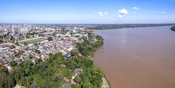 Rondonia-institui-loteria-estadual-sob-gestao-do-Poder-Executivo Vista aérea do centro da cidade de Porto Velho, em Rondônia