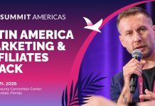 SBC Summit Americas discutirá novas realidades do crescimento de afiliados na América Latina Banner digital oficial de divulgação do palco dedicado a afiliados no SBC Summit Americas 2026