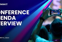 SBC Summit 2026 retorna a Lisboa com agenda de conferência reformulada em seis palcos Arte feita para a agenda de conferências do SBC Summit Lisboa 2026.