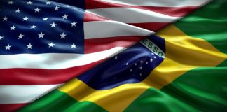 Wanor França, Kindbridge Research Institute, analisa diferenças entre EUA e Brasil no jogo responsável As bandeiras dos Estados Unidos e do Brasil se unindo