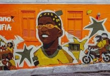 Mural da Betano para a Copa do Mundo 2026.