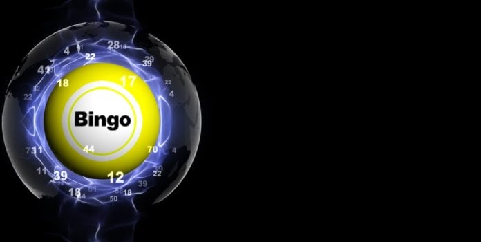 Bola de bingo em ilustração 3D