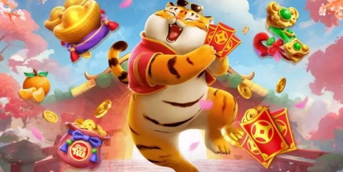 O-que-e-o-Jogo-do-Tigrinho Imagem de divulgação do Fortune Tiger, conhecido como Jogo do Tigrinho.