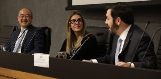 Daniele Cardoso no seminário da SPA sobre proteção e jogo responsável