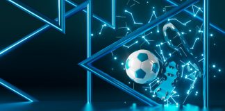 Senacon monitora publicidade de apostas na Globo, SBT, N Sports e Amazon durante a Copa do Mundo Uma bola de futebol e um par de chuteiras sobre um fundo azul