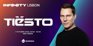 Tiësto será headliner do INFINITY Lisboa no SBC Summit 2026 Banner de divulgação para a festa Infinity Lisboa do SBC Summit 2026, que terá Tiësto como headliner.