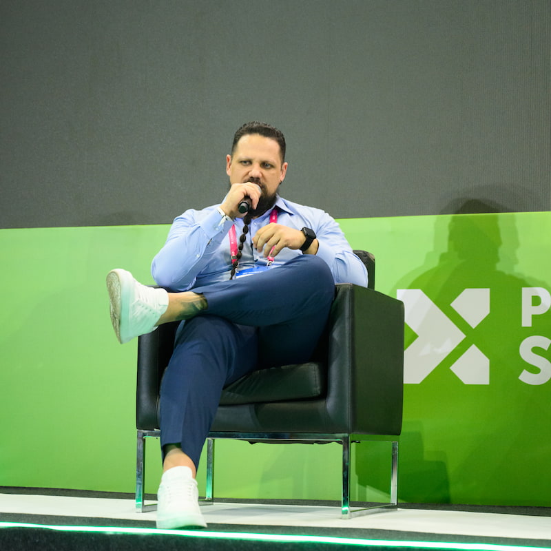 William Bonalume, COO da Open Gaming, falando durante painel do SBC Summit Rio 2026.
