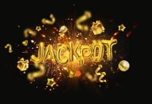 bet365 anuncia lançamento do Jackpot365 no Brasil Jackpot escrito em balões dourados sobre um fundo preto