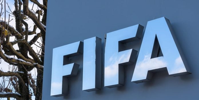 Fachada do prédio da FIFA na Suíça.