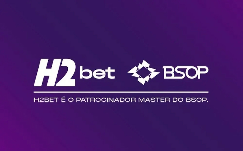 Banner digital para a parceria entre H2BET e BSOP.