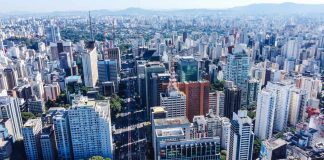 Foto panorâmica da cidade de São Paulo.