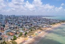Foto panorâmica de João Pessoa, Paraíba.