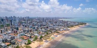 Foto panorâmica de João Pessoa, Paraíba.