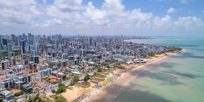 Foto panorâmica de João Pessoa, Paraíba.