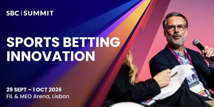 Banner para a trilha de Apostas Esportivas do SBC Summit 2026.