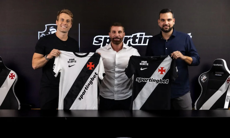 Vasco anuncia Sportingbet como nova patrocinadora máster.