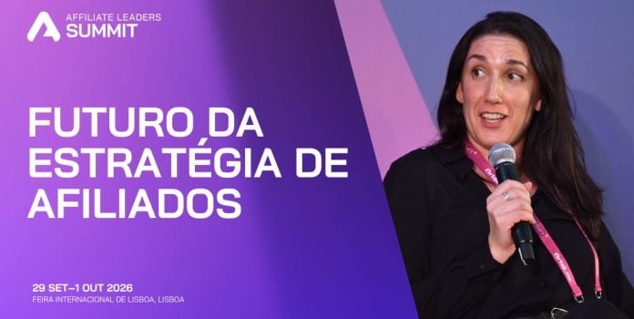 Banner do Affiliate Leaders Summit 2026 para a trilha Futuro da estratégia de afiliados.