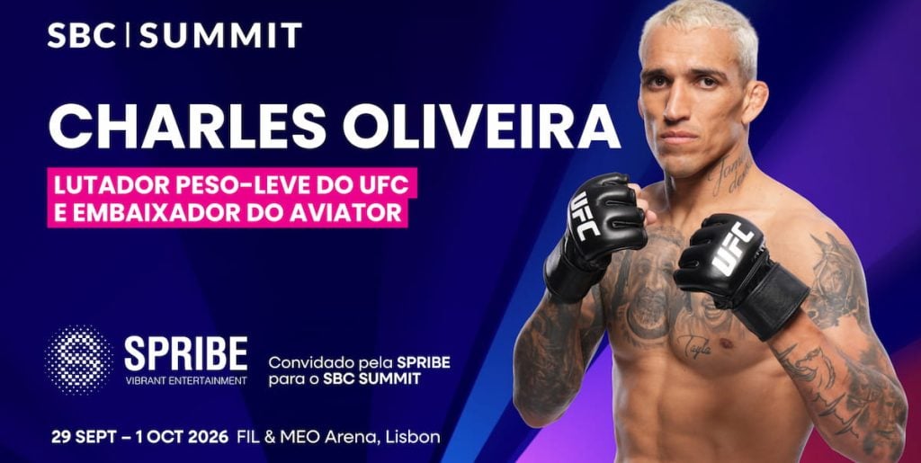 Charles Oliveira, lenda do UFC, participará do SBC Summit 2026.