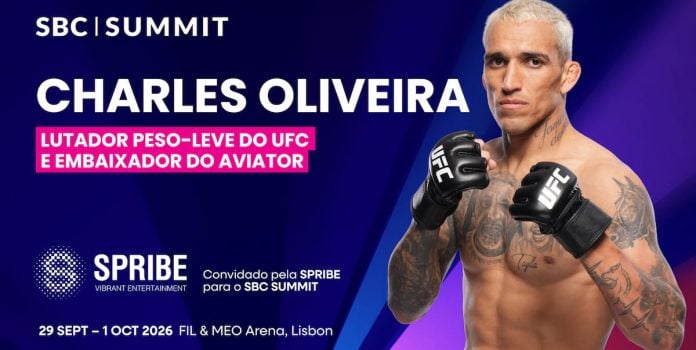 Charles-Oliveira-UFC-SBC-Summit-2026 Charles Oliveira, lenda do UFC, participará do SBC Summit 2026.