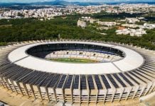 Estádio Mineirão, casa do Cruzeiro em Minas Gerais.
