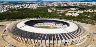 Estádio Mineirão, casa do Cruzeiro em Minas Gerais.