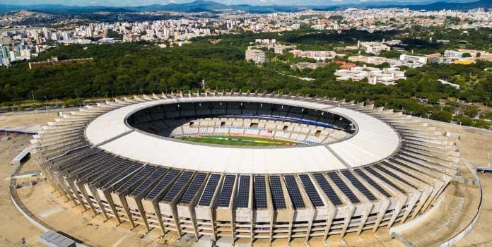 Estádio Mineirão, casa do Cruzeiro em Minas Gerais.