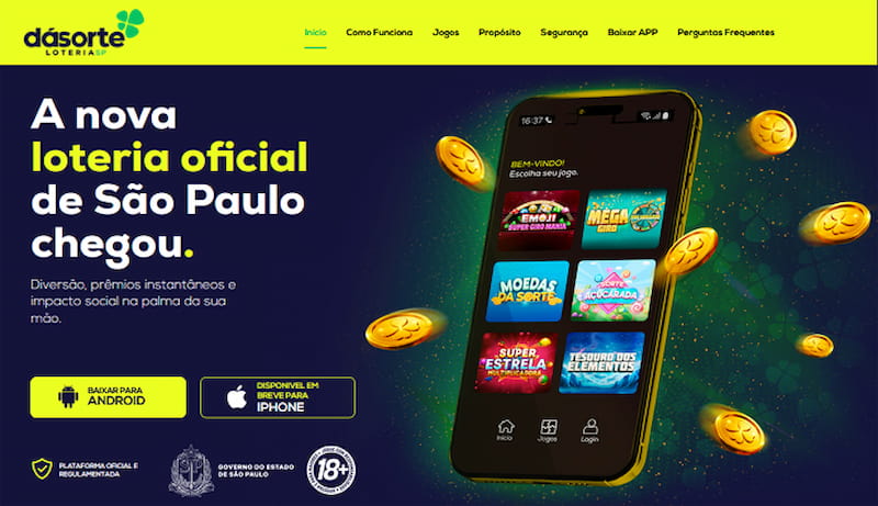 Dá Sorte, loteria oficial do estado de São Paulo.