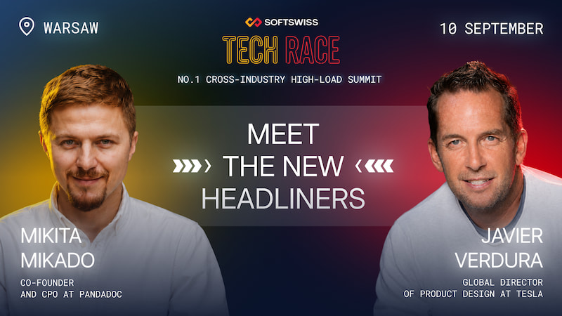 SOFTSWISS anuncia executivos da Tesla e PandaDoc para o Tech Race Summit.