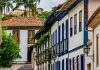 Casas coloniais na cidade de Diamantina, em Minas Gerais