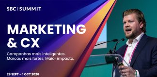 Em busca de destaque: SBC Summit adiciona Marketing & CX à agenda Banner digital oficial de divulgação da programação de Marketing & CX do SBC Summit 2026