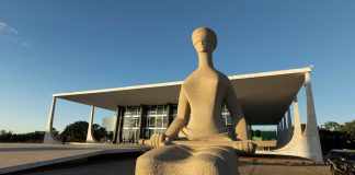 Fachada do Supremo Tribunal Federal em Brasília.