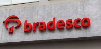 Fachada do prédio do Bradesco em São Paulo.