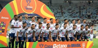 Foto tirada da Copa do Brasil, torneio patrocinado pela Betano.