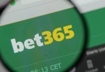 Logo da bet365 em website.