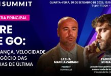 Here we go! Fabrizio Romano, ícone do jornalismo de transferências, é destaque no SBC Summit 2026 Banner digital oficial de divulgação da participação de Fabrizio Romano no SBC Summit 2026