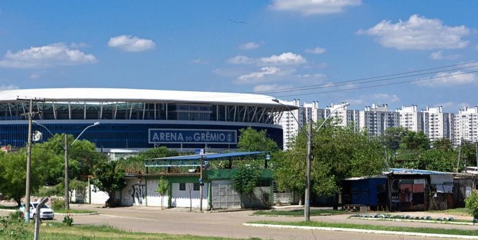 grêmio-patrocínio-máster-pitaco Arena do Grêmio em Porto Alegre, RS
