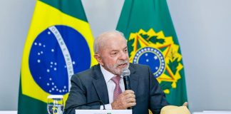 Lula faz reunião sobre apostas sem representantes do setor e quer tomar decisão “drástica” Presidente Lula fala durante reunião sobre apostas.