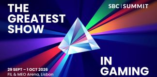 SBC Summit retorna a Lisboa para edição recorde com keynotes históricos e maior número de novidades Banner oficial do SBC Summit 2026.