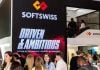 Estande da SOFTSWISS no SBC Summit 2025.