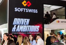 Estande da SOFTSWISS no SBC Summit 2025.