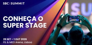 Michael Jordan, Carsten Koerl, Jason Robins, Fabrizio Romano e Charles Oliveira serão destaques do Super Stage do SBC Summit 2026 Banner digital feito para divulgar os destaques do Super Stage do SBC Summit 2026.