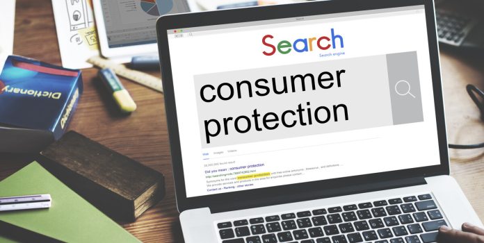 como-mercado-regulado-promove-jogo-responsável Notebook exibindo buscador que pesquisa sobre a proteção dos consumidores