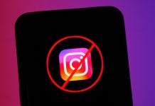 MJSP remove mais de mil contas no Facebook e Instagram que divulgavam apostas ilegais Ícone do Instagram com símbolo de cancelado na frente