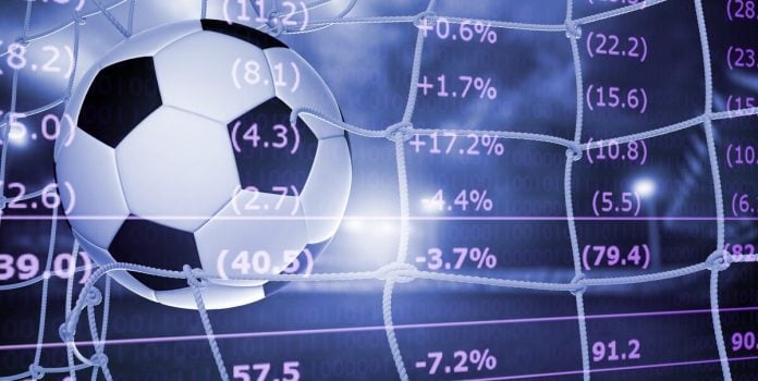 ministério-do-esporte-nova-comissão-apostas Representação gráfica de uma bola de futebol e odds entrando no gol