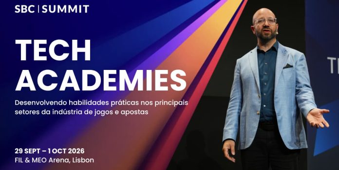 Banner digital oficial de divulgação das Tech Academies do SBC Summit 2026