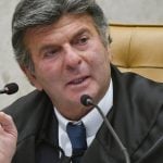 Luiz Fux avalia adiar decisão sobre proibição das apostas para depois do segundo turno Luiz Fux é fotografado durante sessão do STF.