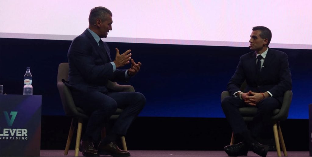Foto tirada do painel do SBC Summit sobre a expansão global da AFA.