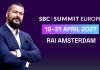 SBC Summit Europe reforça foco nos mercados regulados após mudança para Amsterdã Banner de divulgação para o SBC Summit Europe.