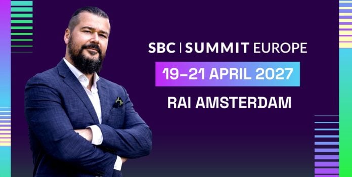Banner de divulgação para o SBC Summit Europe.