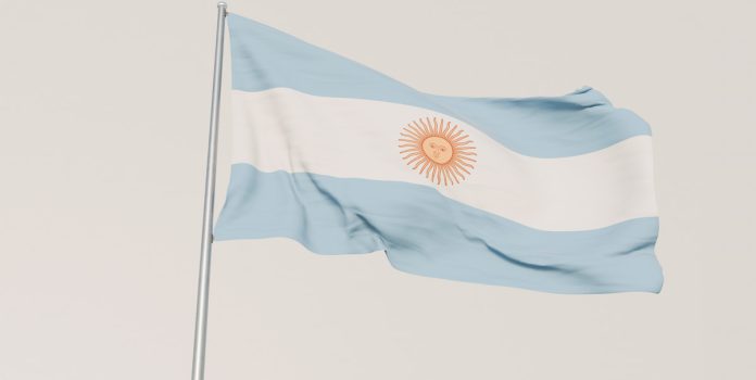 Bandeira da Argentina.